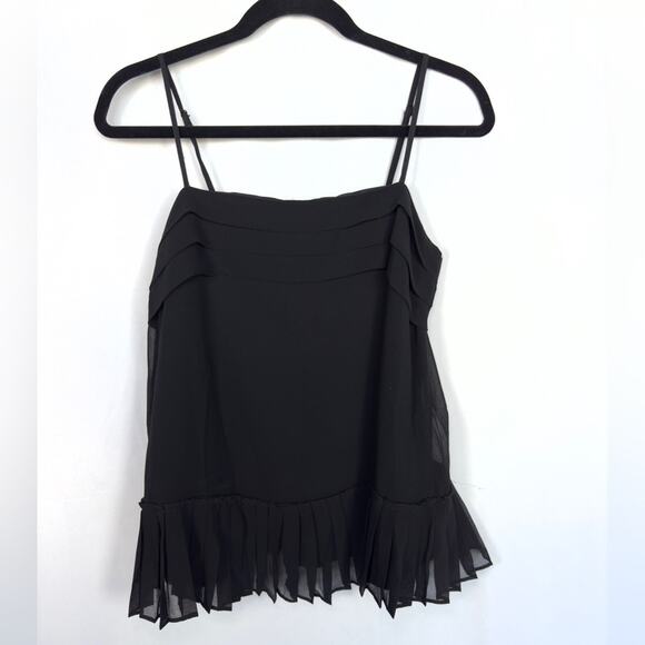 Banana Republic Women’s Pleated Chiffon Cami Black Size XS - Picture 9 of 10